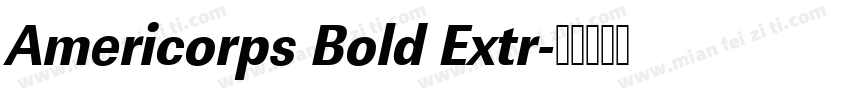 Americorps Bold Extr字体转换